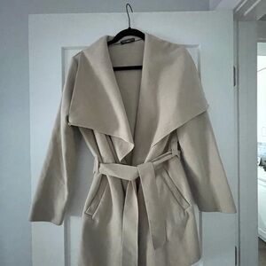 Elegant Cream Italian Women's Coat